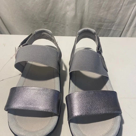 Jambu gray leather sandals with Velcro heel strap various sizes all NWT - Picture 2 of 7